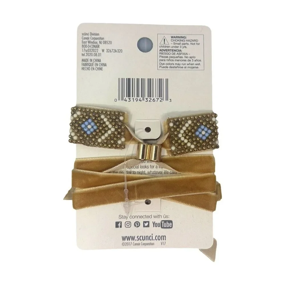 SCUNCI Multi-Wear Hair Tie, Bracelet, & Bun-Cuff - Set of 4